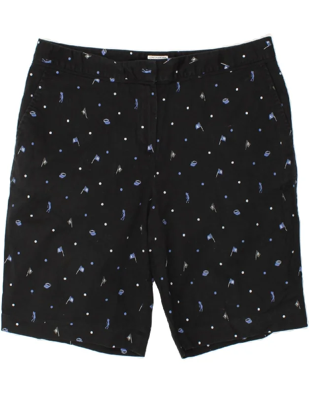 Cozy Fit IZOD Womens Golf Graphic Classic Fit Chino Shorts US 14 XL W34 Navy Blue