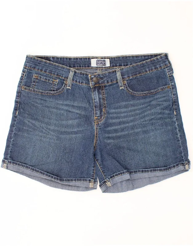 Warm Atmosphere LEVI'S Womens Denim Shorts US 12 Large W32 Blue Cotton