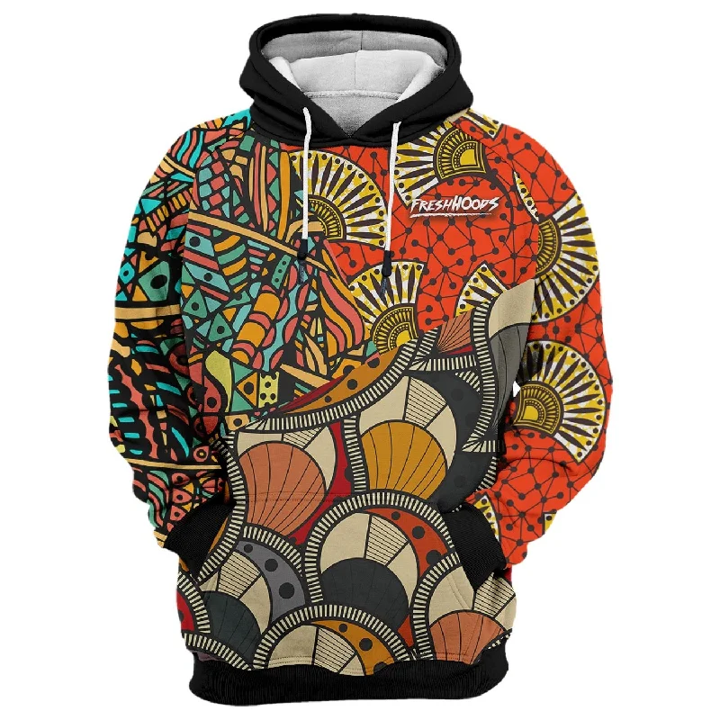 Sweet breath African Pattern Hoodie
