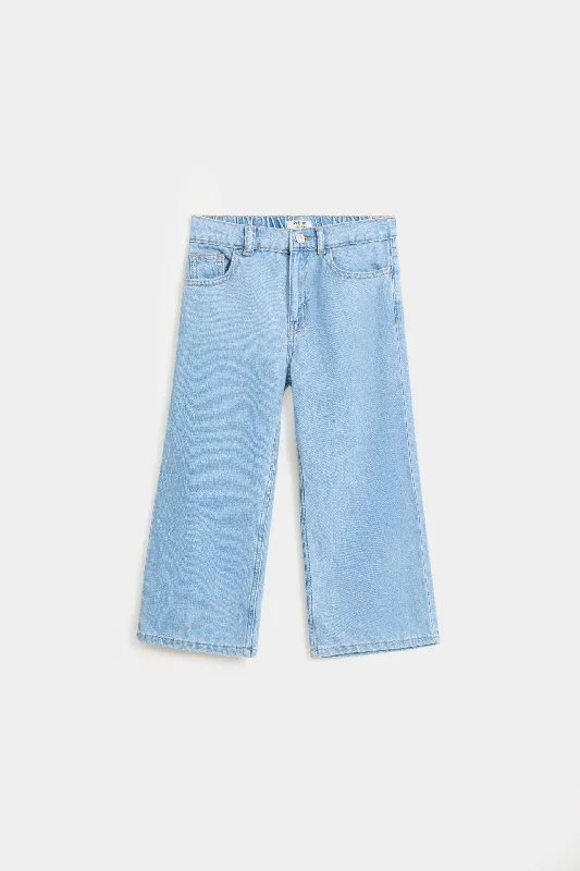 Cozy Pants Wide Leg Denim With Back Heart Patch Pockets