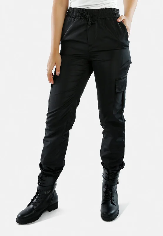 Sports Design High Waist Semi Casual Trousers