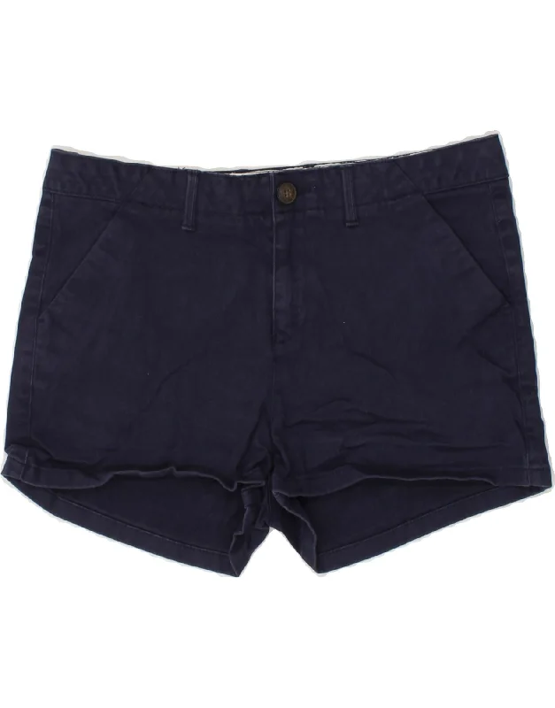 Stylish Comfort SUPERDRY Womens Chino Shorts UK 12 Medium W30  Navy Blue Cotton