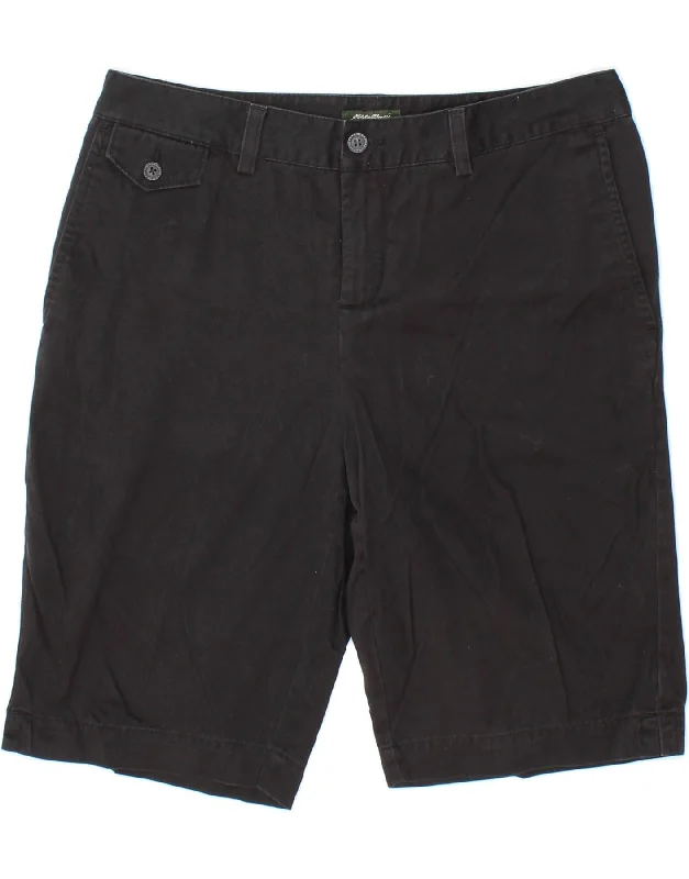 Quality Tailoring EDDIE BAUER Womens Mercer Fit Chino Shorts US 6 Medium W30 Black Cotton Quality Tailoring EDDIE BAUER Womens Mercer Fit Chino Shorts US 6 Medium W30 Black Cotton