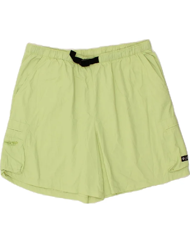 Personalized Design COLUMBIA Womens Cargo Shorts UK 16 XL W36  Green Nylon Sports