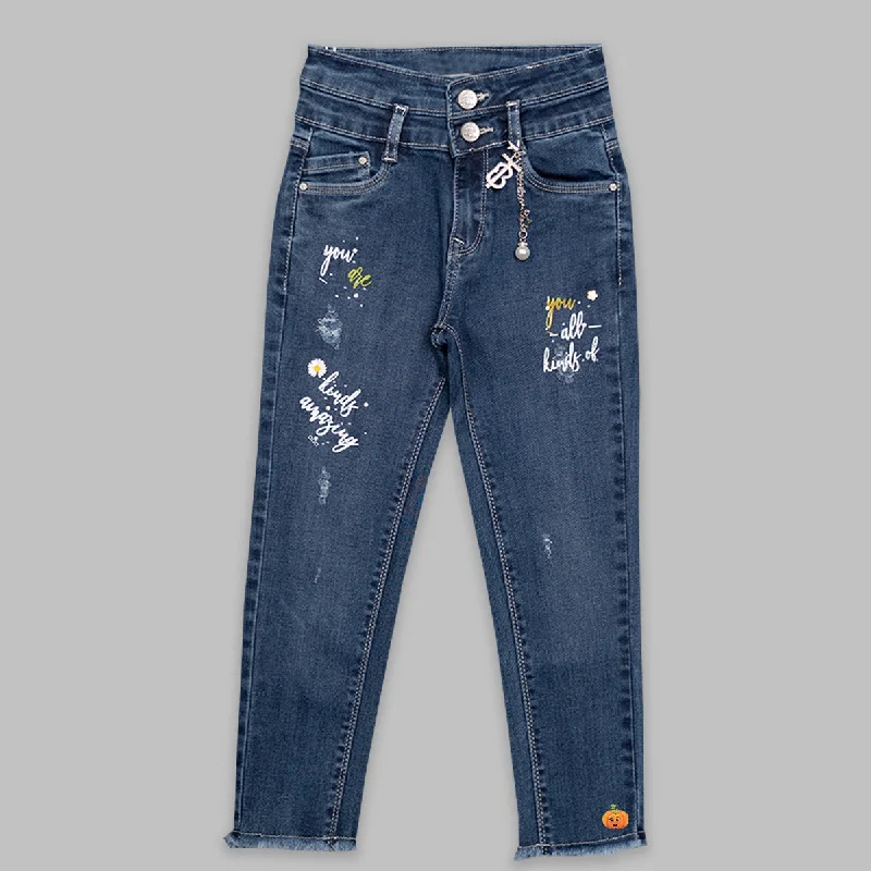 Casual Chic Aesthetic Jeans for Baby Girl and Kids