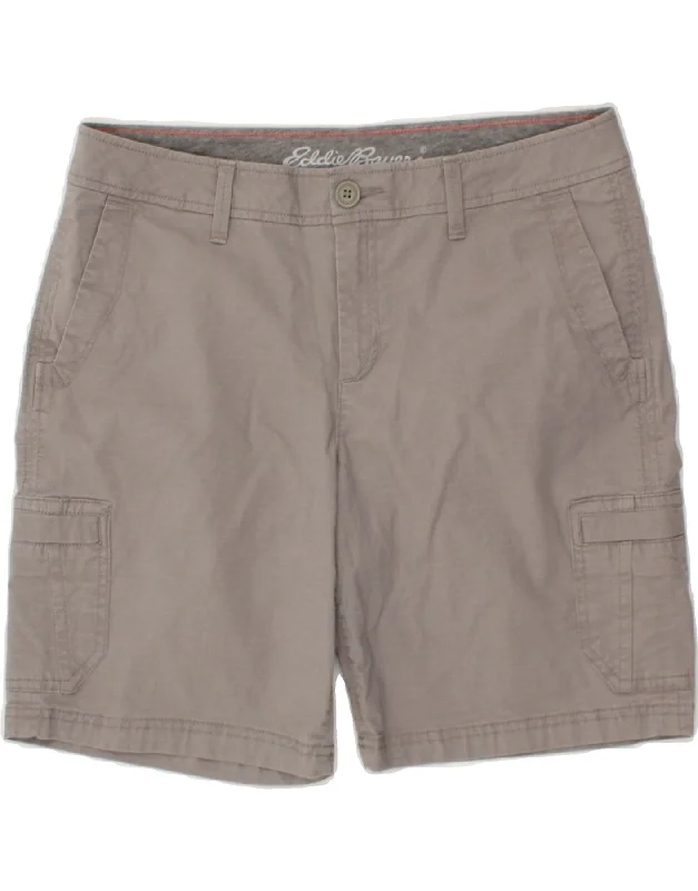 Fashionable Ease EDDIE BAUER Womens Slightly Curvy Cargo Shorts US 8 Medium W32  Grey