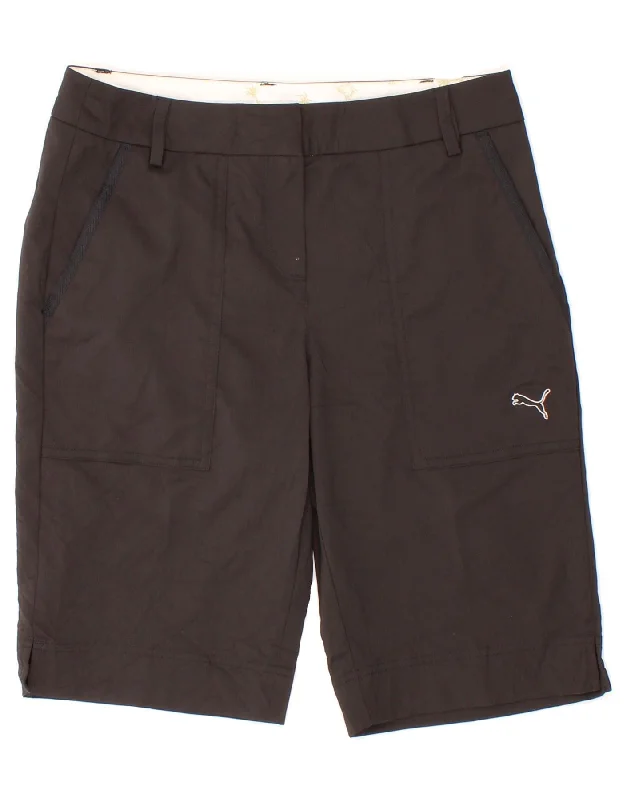 Cute Style PUMA Womens Chino Shorts W30 Medium  Black Polyester
