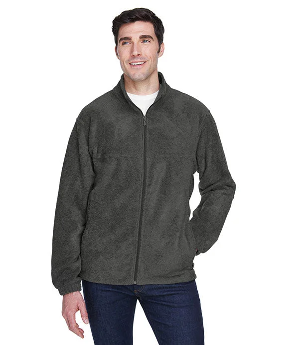 Exquisite Embroidery M990T - Harriton Mens Tall Full-Zip Fleece Sweater | Charcoal