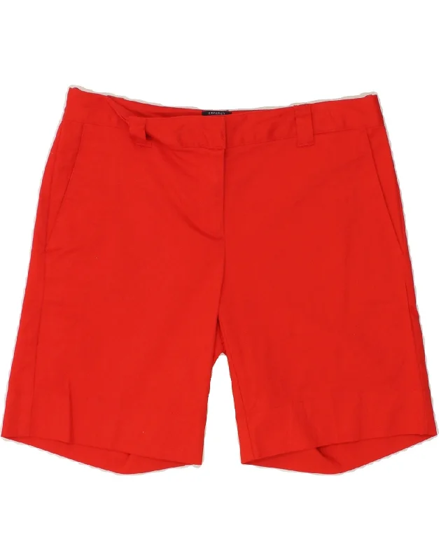 Elegant Design IZOD Womens Chino Shorts UK 6 XS W30  Red Cotton