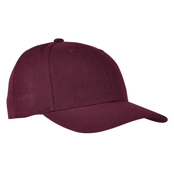 Easy Fashion 6789M - Yupoong Premium Curved Visor Snapback Hat | Maroon