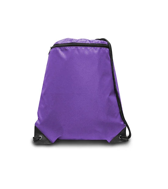 High-end Wear 8888 - Liberty Bags Zipper Drawstring Backpack | Purple