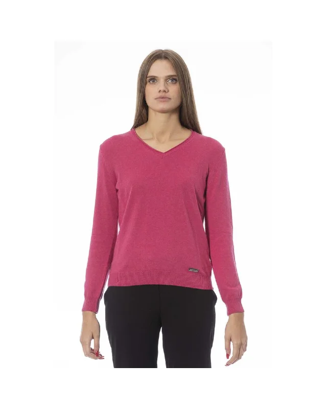 Stunning Fashion Baldinini Trend Women's Fuchsia Polyamide Sweater - M