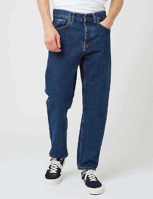 Relaxed Chic Carhartt WIP Newel Denim Pant (Stone Washed) - Blue