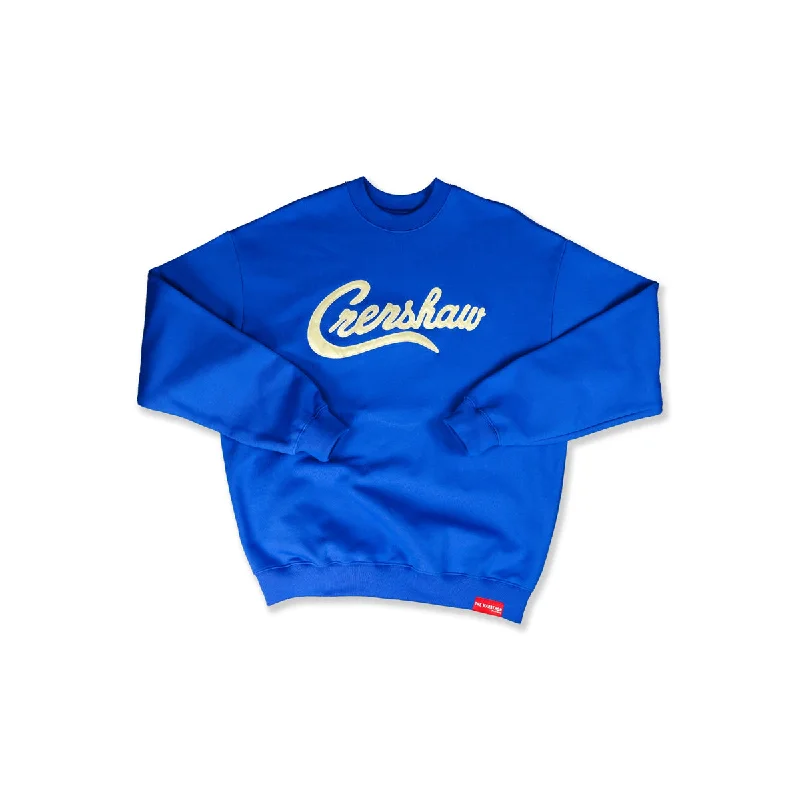Printed pattern Limited Edition Ultra Crenshaw Crewneck - Royal/Creme