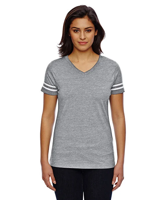 Versatile Comfort 3537 - LAT Ladies Football T-Shirt | Vintage Heather/White