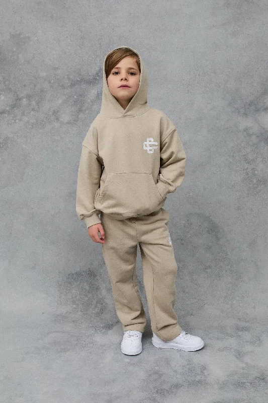 Energetic JNR EMBLEM APPLIQUE JOGGERS - BEIGE