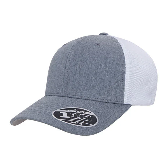 Weekend Wear 110MT - Flexfit 110® Adult Adjustable Mesh Cap | Heather Grey/White