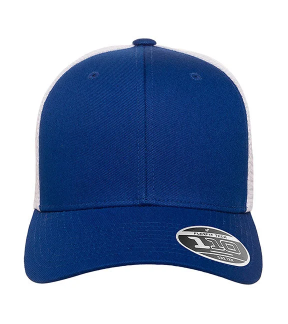 Luxe Comfort 110MT - Flexfit 110® Adult Adjustable Mesh Cap | Royal/White
