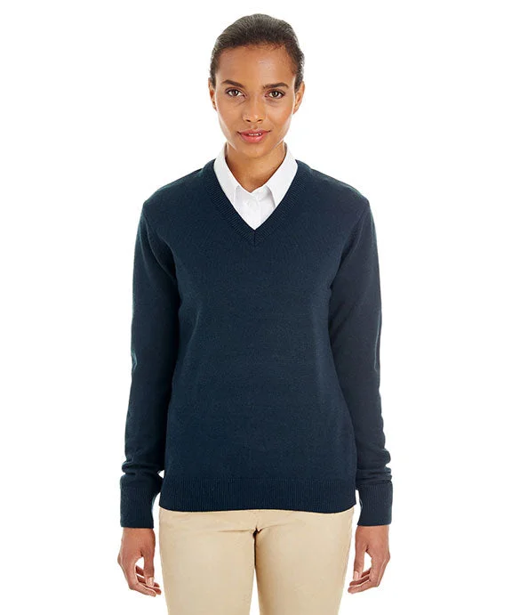 Classic Style M420W - Harriton Ladies Pilbloc™ V-Neck Sweater | Dark Navy