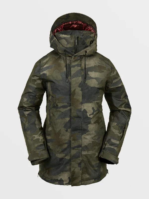 Luxury Temperament Womens Paxson 2L Tds Infrared Parka - Cloudwash Camo