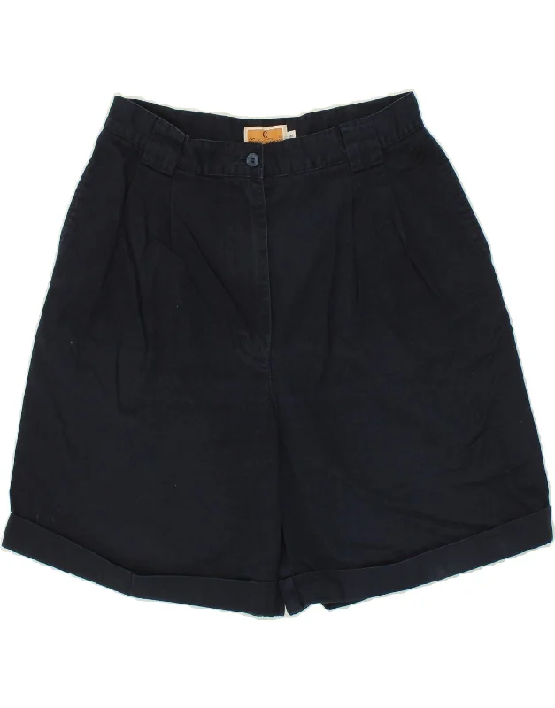 Unique Fashion CONTE OF FLORENCE Womens Pegged Chino Shorts IT 46 Small W28 Navy Blue Unique Fashion CONTE OF FLORENCE Womens Pegged Chino Shorts IT 46 Small W28 Navy Blue