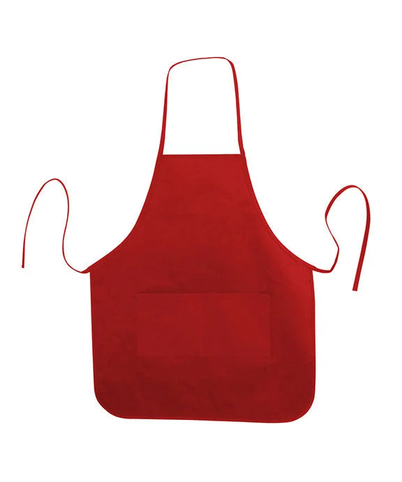 Free And Comfortable LB5505 - Liberty Bags Heather NL2R Long Round Bottom Cotton Twill Apron | Red Free And Comfortable LB5505 - Liberty Bags Heather NL2R Long Round Bottom Cotton Twill Apron | Red