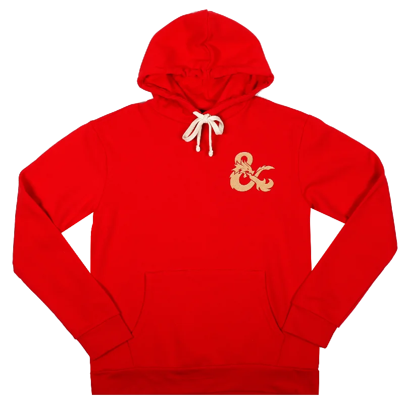 Stylish Comfort D&D Roll to Hit Red Hoodie
