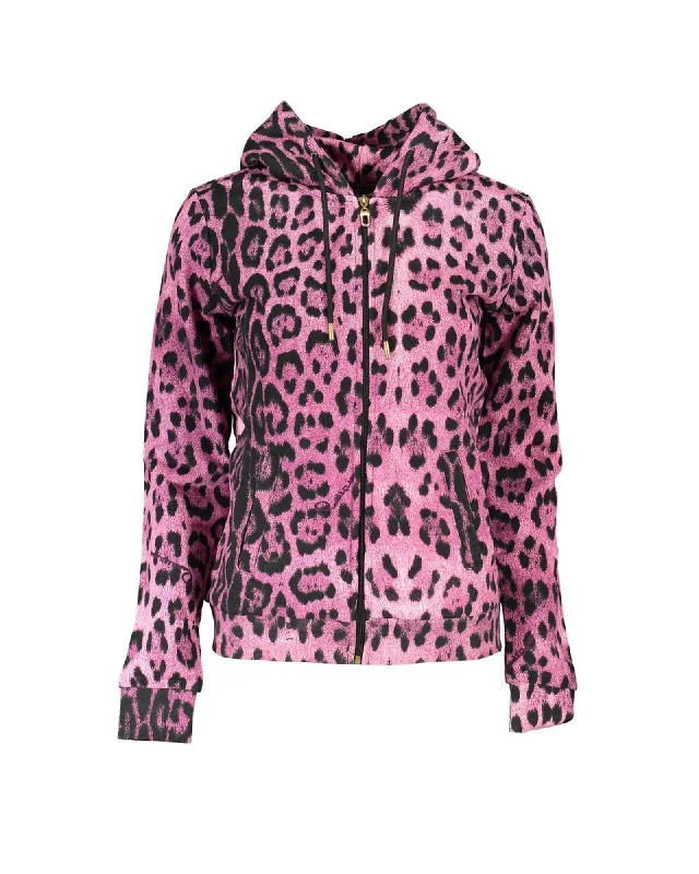 Classic Series Cavalli Class Women's Pink Cotton Sweater - L
