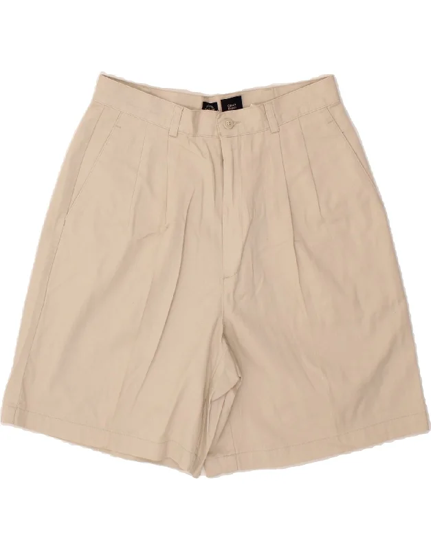 Fashion Concept DOCKERS Womens Pegged Chino Shorts US 12 Large W30 Beige Cotton
