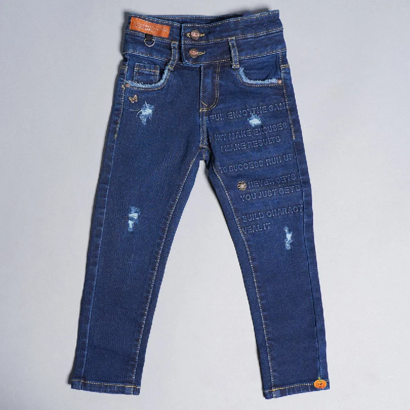 Simple Matching Denim Jeans for Girls