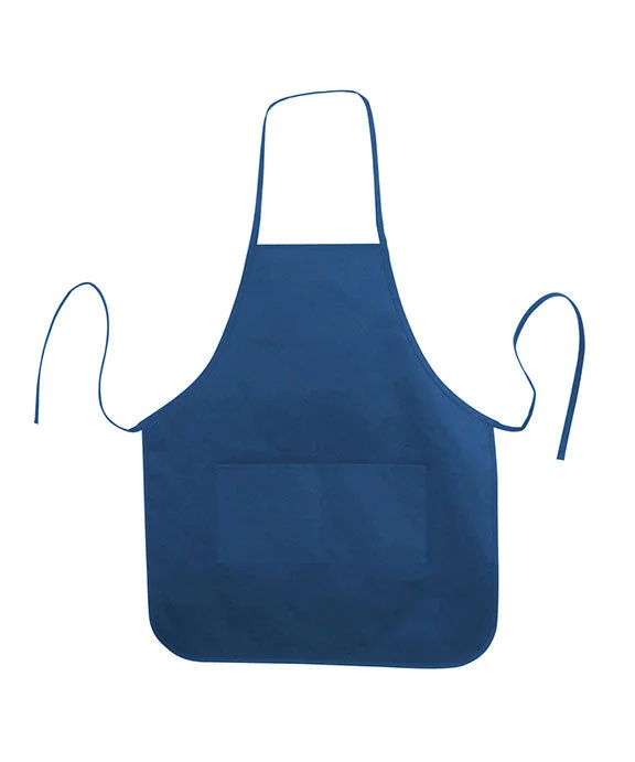 Simple Design LB5505 - Liberty Bags Heather NL2R Long Round Bottom Cotton Twill Apron | Royal