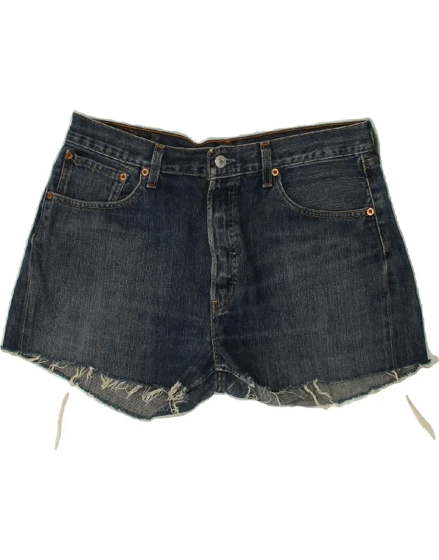 Creative Style LEVI'S Womens 501 Denim Shorts W34 Large  Navy Blue