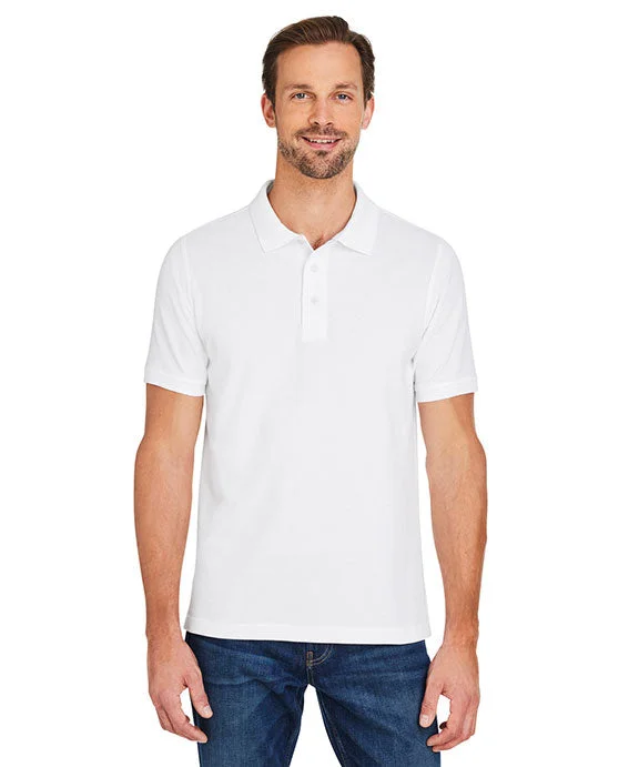 Trendy Comfort M205 - Harriton Mens Valiant Cotton Snag Protect Polo Shirt | White