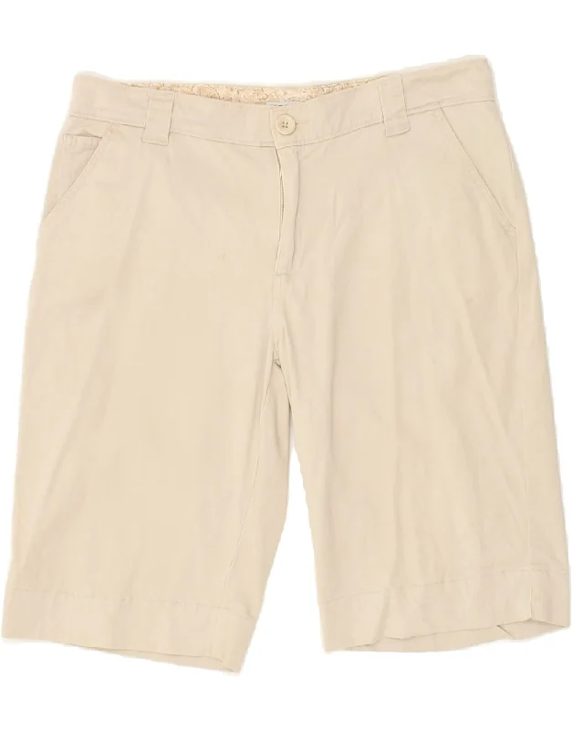 Elegant Comfort IZOD Womens Chino Shorts US 10 Large W34 Beige Cotton