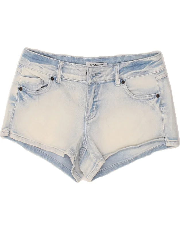 High Street Design O'NEILL Womens Denim Shorts  W26 Small  Blue Cotton