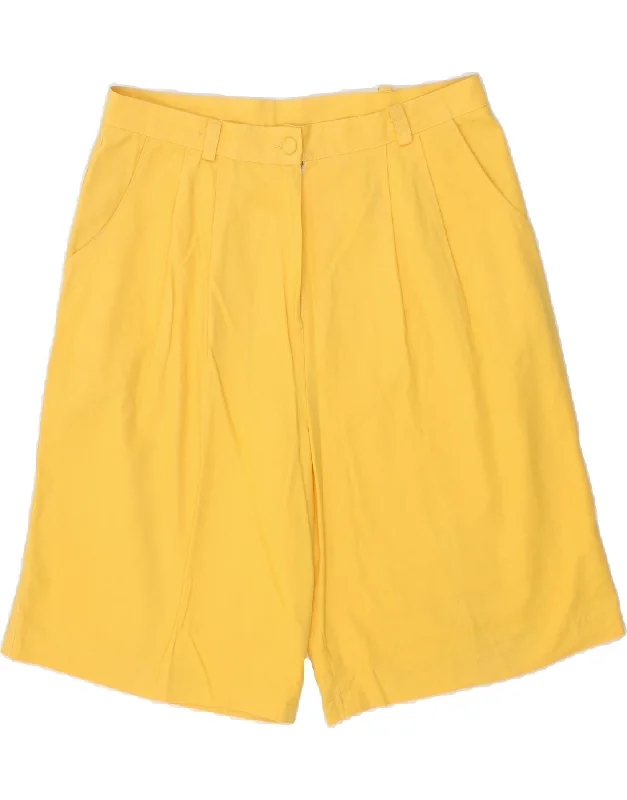 Fashion Classic VINTAGE Womens High Waist Casual Shorts W30 Medium Yellow