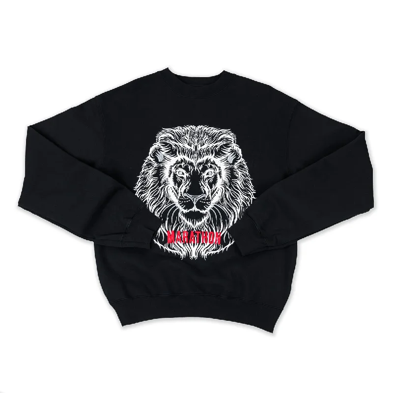 New Products Respect Lion Crewneck - Black