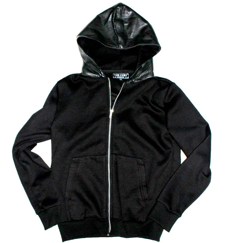 Energy Plan Unisex Zip-Up Leather Hoodie