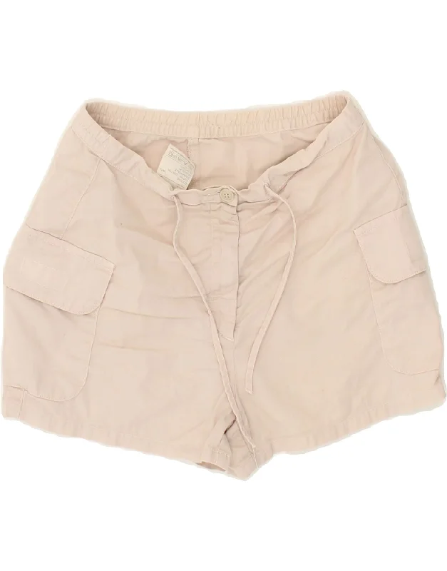 Outdoor Trend BENETTON Womens Cargo Shorts IT 38 XS W24 Pink Cotton
