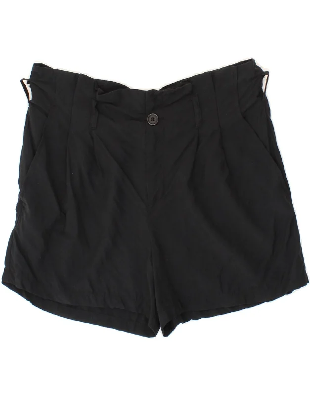 High Street Fashion BENETTON Womens Pegged Chino Shorts IT 44 Medium W34 Black Modal High Street Fashion BENETTON Womens Pegged Chino Shorts IT 44 Medium W34 Black Modal