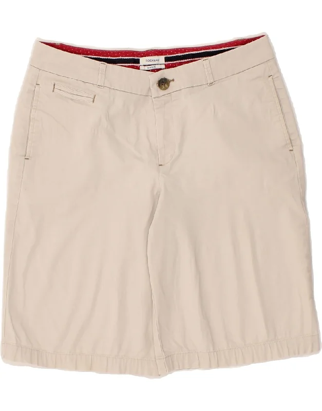 Simple Solid Color DOCKERS Womens Favorite Fit Chino Shorts US 8 Medium W28 Beige Cotton Simple Solid Color DOCKERS Womens Favorite Fit Chino Shorts US 8 Medium W28 Beige Cotton