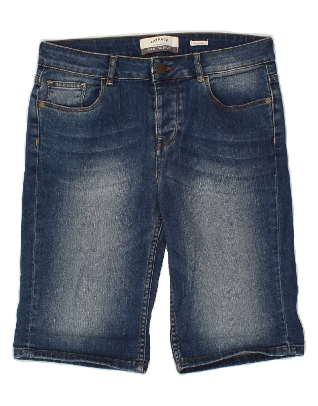 All-Day Wear FAT FACE Womens Bermuda Denim Shorts UK 8 Small W28  Blue Cotton