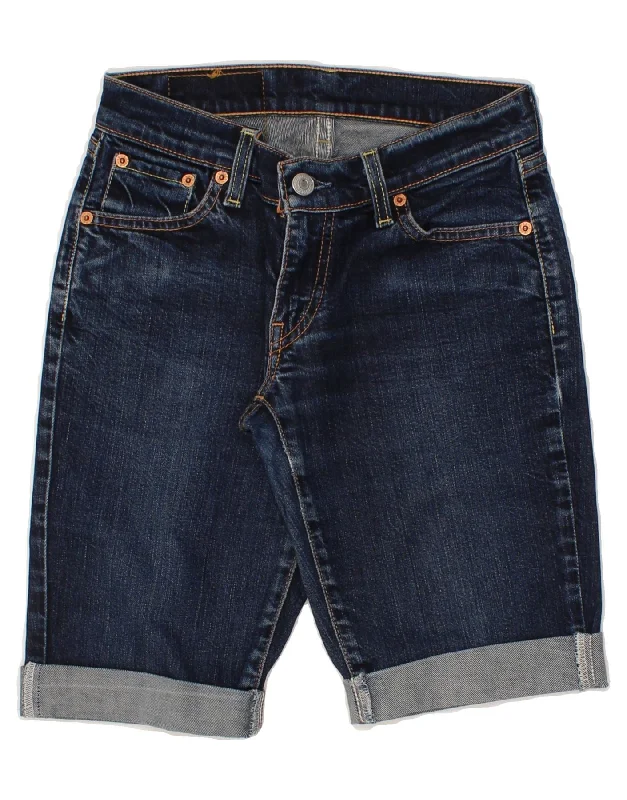 New Products LEVI'S Womens 529 Denim Shorts W26 Small Navy Blue Cotton