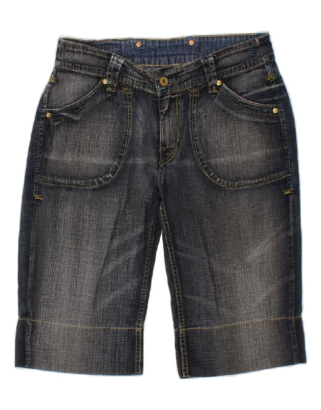 Body Design LEVI'S Womens Bermuda Denim Shorts W29 Medium Navy Blue Cotton