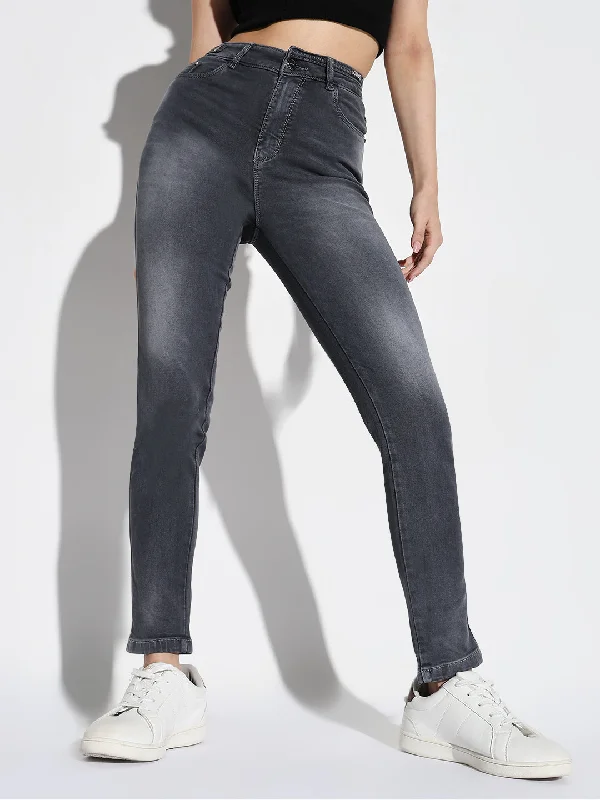 Sports Trend Women Grey Slim Fit Jeans