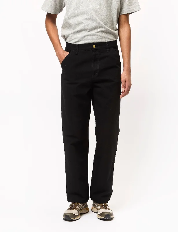 Retro Skirt Design Carhartt WIP Simple Pant (Dearborn Canvas) - Black Rinsed