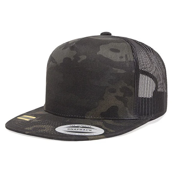 Summer Comfort 6006MC - Yupoong Classics™ Adult 5-Panel Multicam® Trucker Cap | Black Multicam Summer Comfort 6006MC - Yupoong Classics™ Adult 5-Panel Multicam® Trucker Cap | Black Multicam