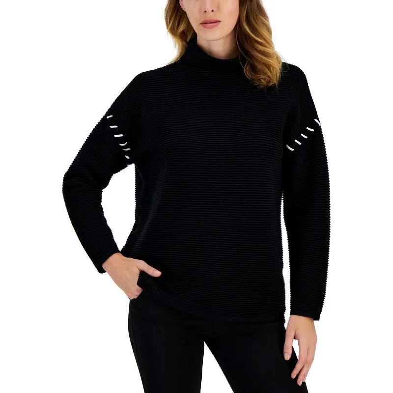 Low-key Luxury Womens Ribbed Pullover Sweater