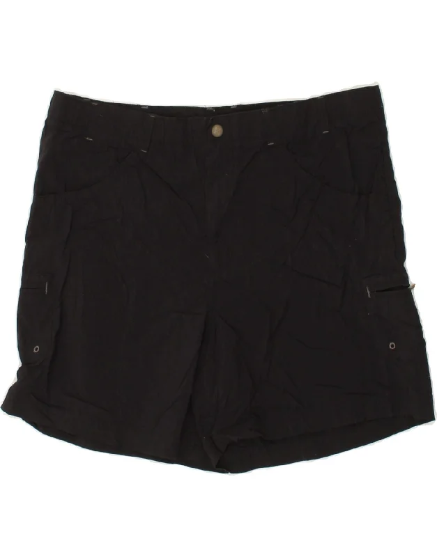 Light Comfort COLUMBIA Womens Cargo Shorts W34 Large Black Nylon