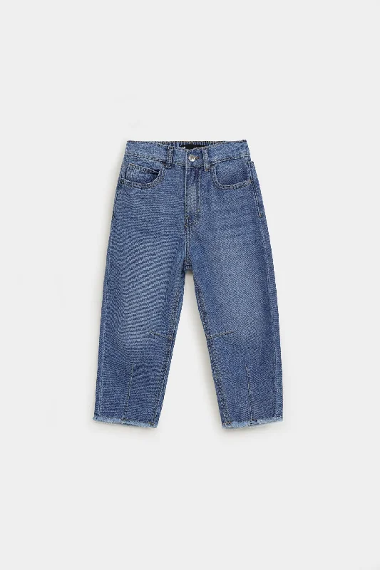 Sporty Elegance Balloon Fit Denim